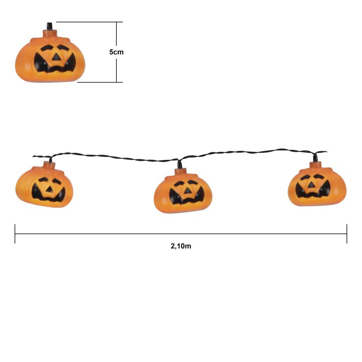 Ljusslinga Halloween Orange Star Trading – bild 3