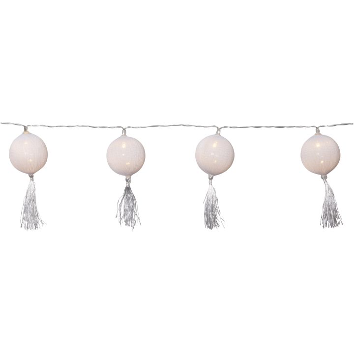 Ljusslinga Jolly Tassel Light Vit Star Trading – bild 2