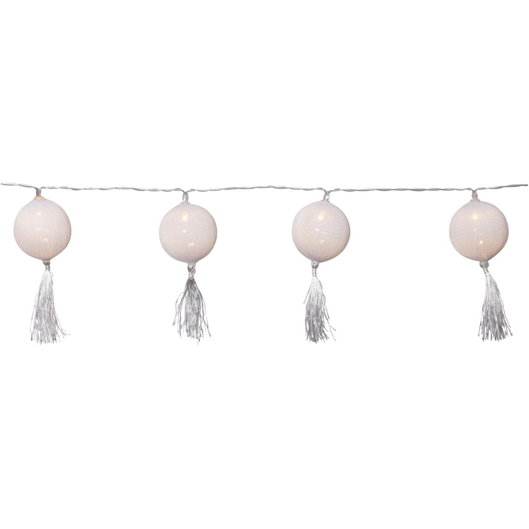 Ljusslinga Jolly Tassel Light Vit Star Trading