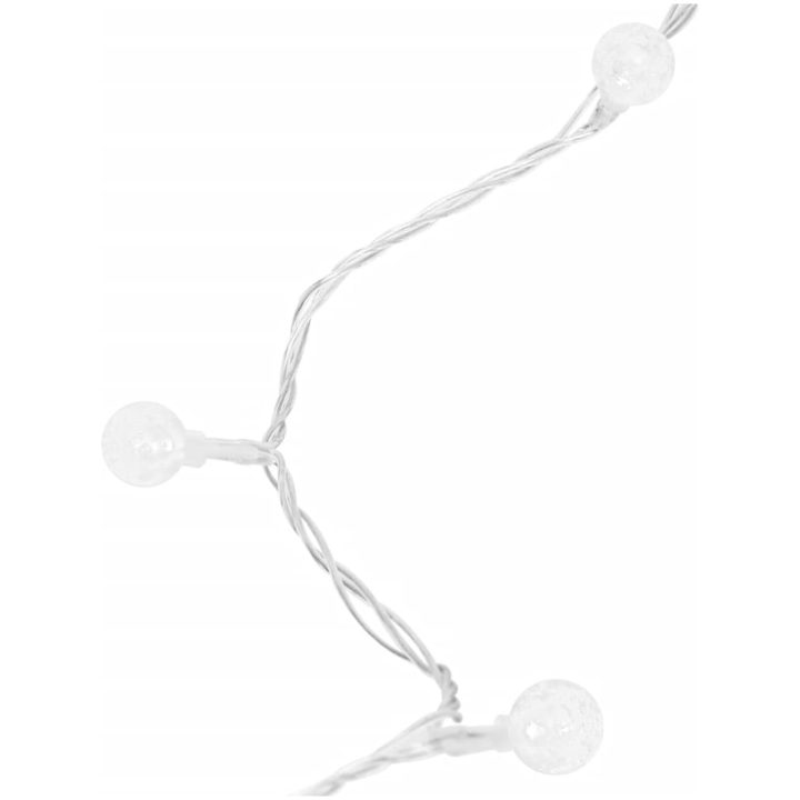 Ljusslinga kulor 400 lysdioder kallvit 8 funktioner vidaXL 40 m – bild 10