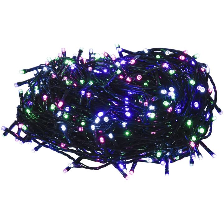 Ljusslinga med 1000 LED flerfärgad pastell PVC vidaXL 100 m – bild 2