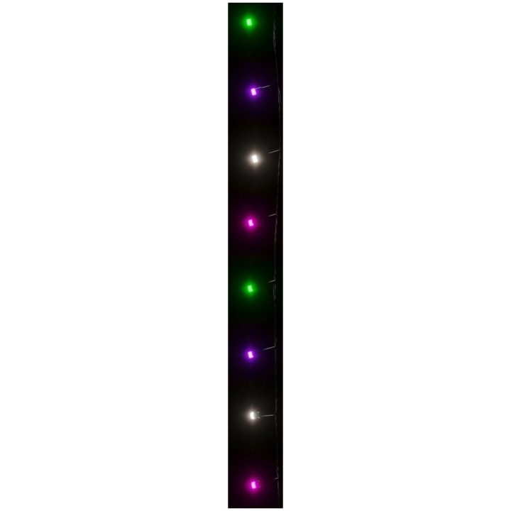 Ljusslinga med 1000 LED flerfärgad pastell PVC vidaXL 100 m – bild 4