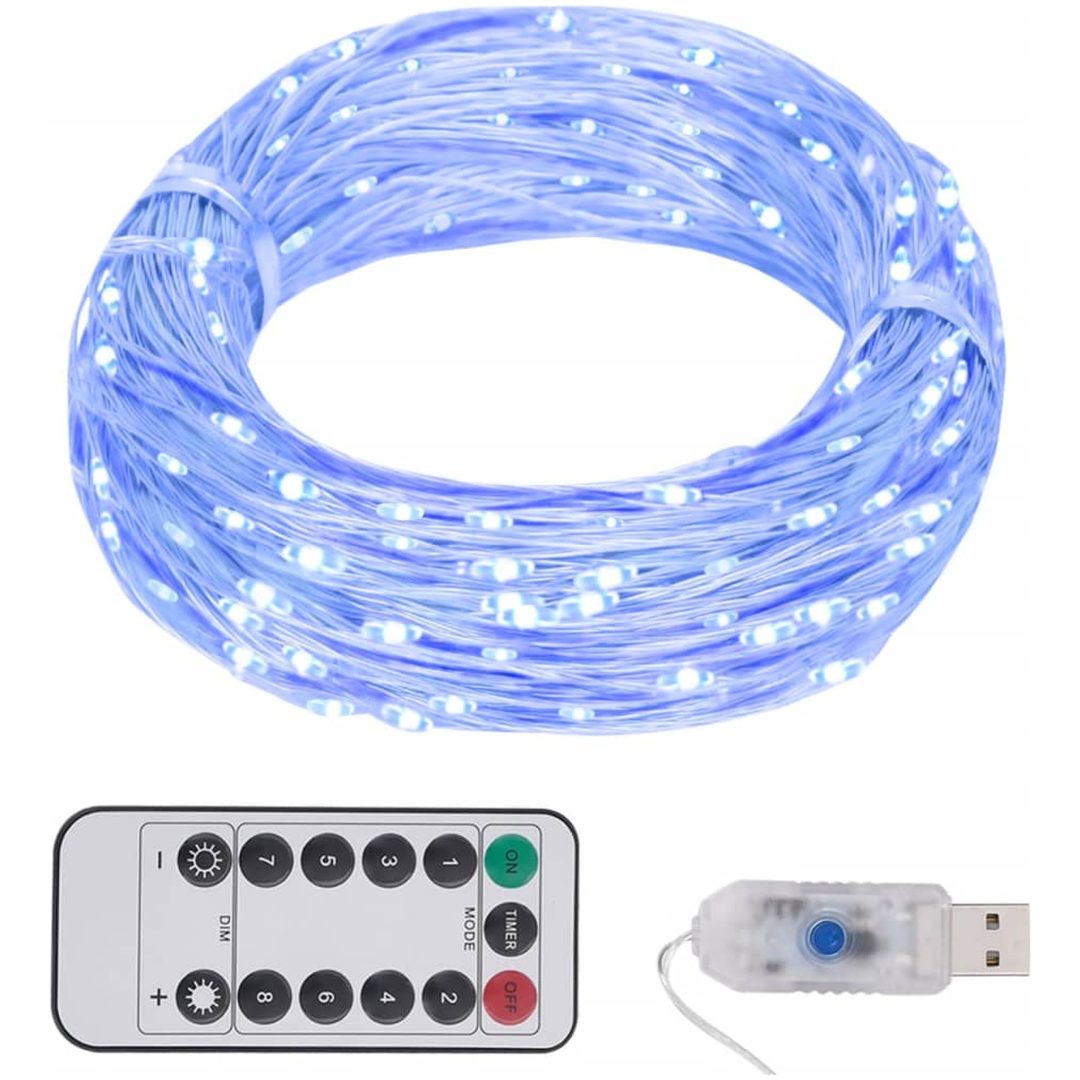 Ljusslinga med 150 LED blå 15 m vidaXL 15 m