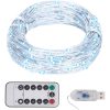 Ljusslinga med 150 LED kallvit 15 m vidaXL 15 m – miniatyr 1