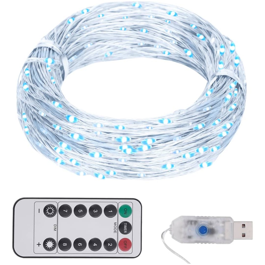 Ljusslinga med 150 LED kallvit 15 m vidaXL 15 m