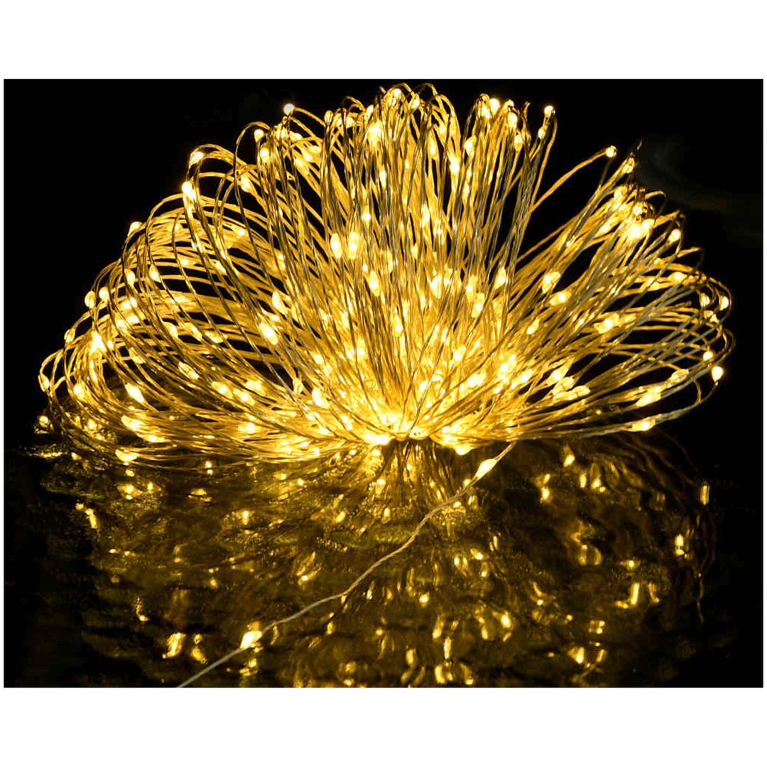 Ljusslinga med 150 LED varmvit vidaXL 15 m – bild 4