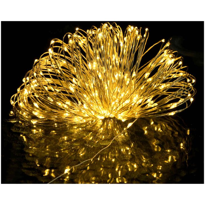 Ljusslinga med 150 LED varmvit vidaXL 15 m – bild 4