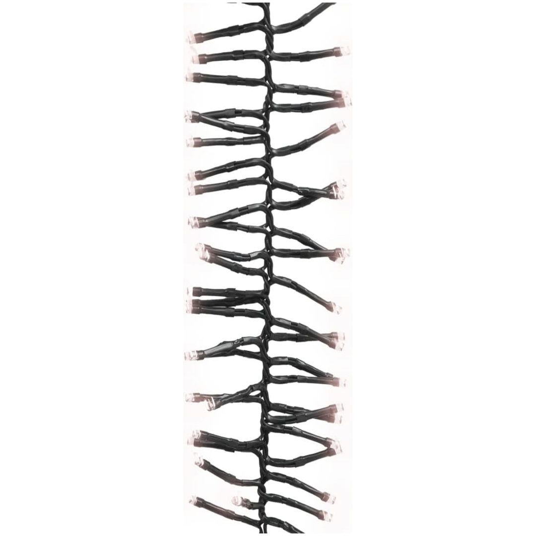 Ljusslinga med 2000 LED cluster varmvit 17 m PVC vidaXL 17 m – bild 3