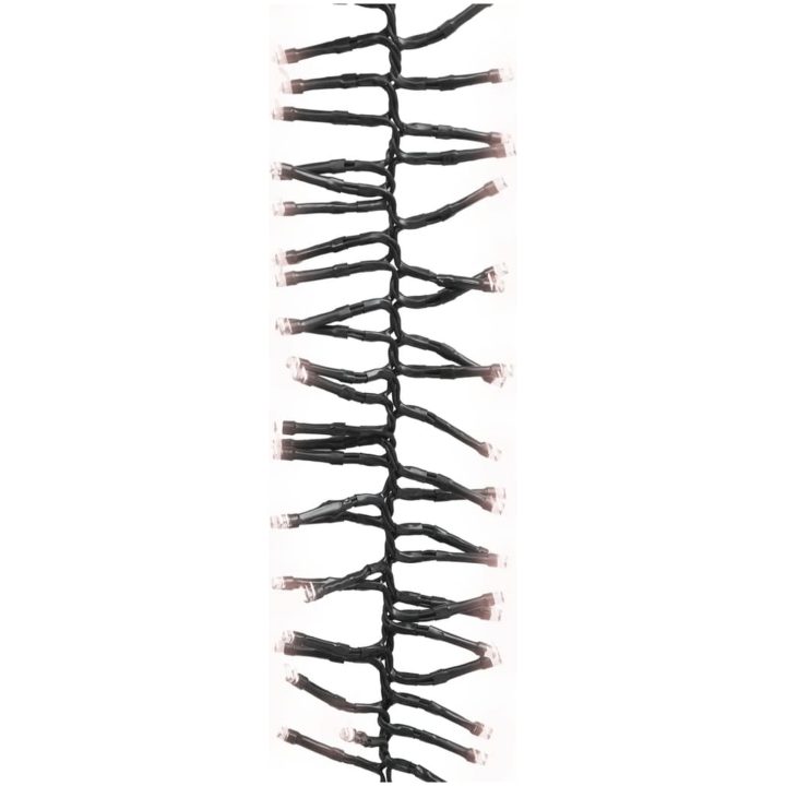 Ljusslinga med 2000 LED cluster varmvit 17 m PVC vidaXL 17 m – bild 3