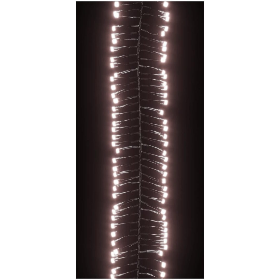 Ljusslinga med 2000 LED cluster varmvit 17 m PVC vidaXL 17 m – bild 5
