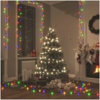 Ljusslinga med 2000 LED flerfärgad PVC vidaXL