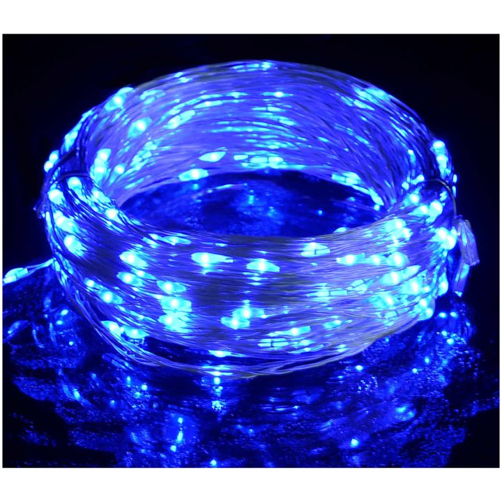 Ljusslinga med 300 LED blå vidaXL 30 m – bild 2