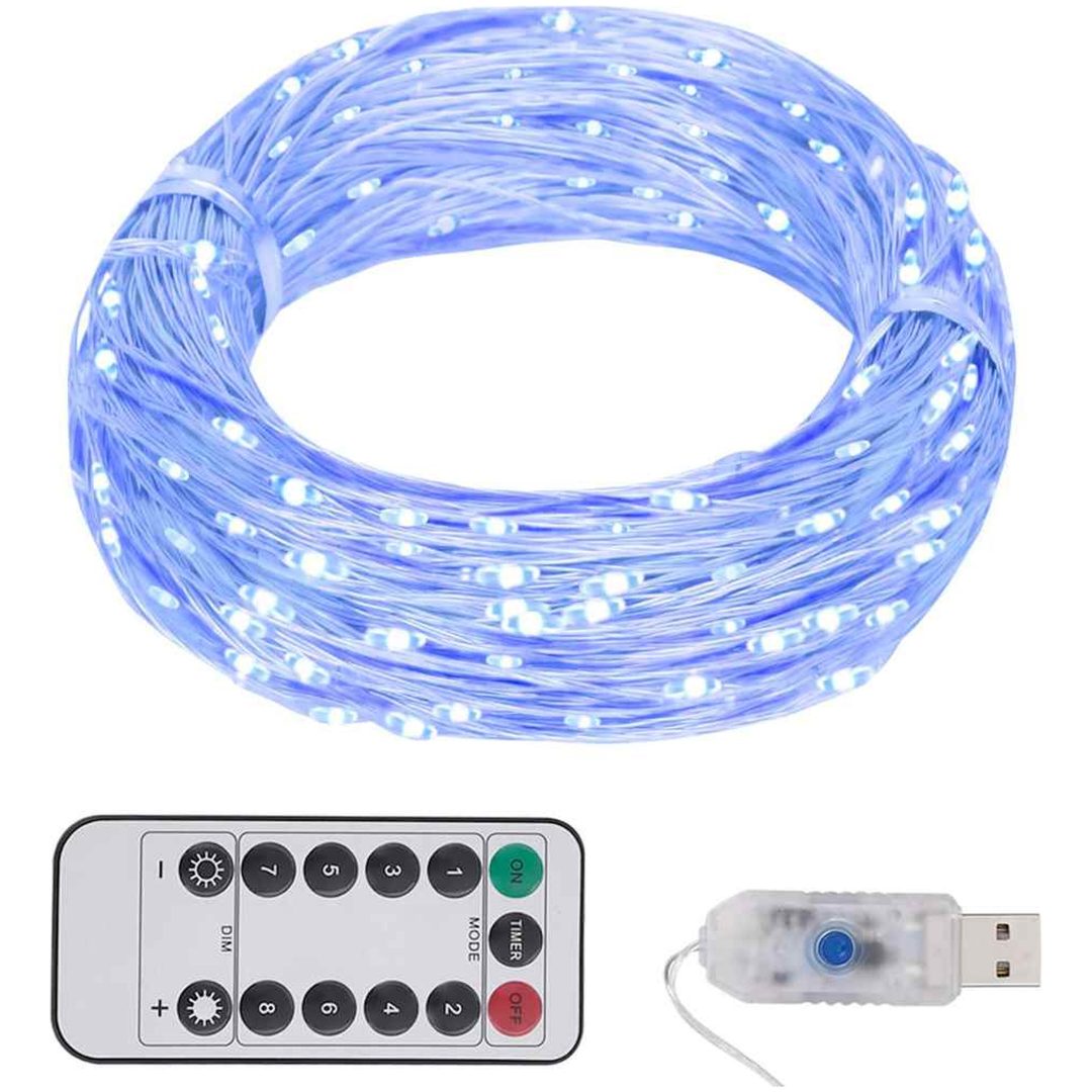 Ljusslinga med 300 LED blå vidaXL 30 m