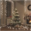 Ljusslinga med 300 LED kallvit 30 m PVC vidaXL 30 m – miniatyr 1