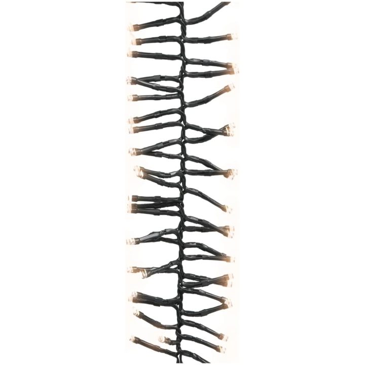 Ljusslinga med 3000 LED cluster varmvit 23 m PVC vidaXL 23 m – bild 3