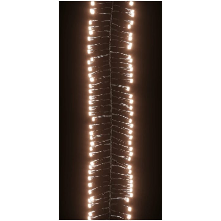 Ljusslinga med 3000 LED cluster varmvit 23 m PVC vidaXL 23 m – bild 5