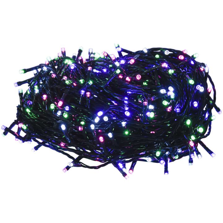 Ljusslinga med 400 LED flerfärgad pastell 40 m PVC vidaXL 40 m – bild 2