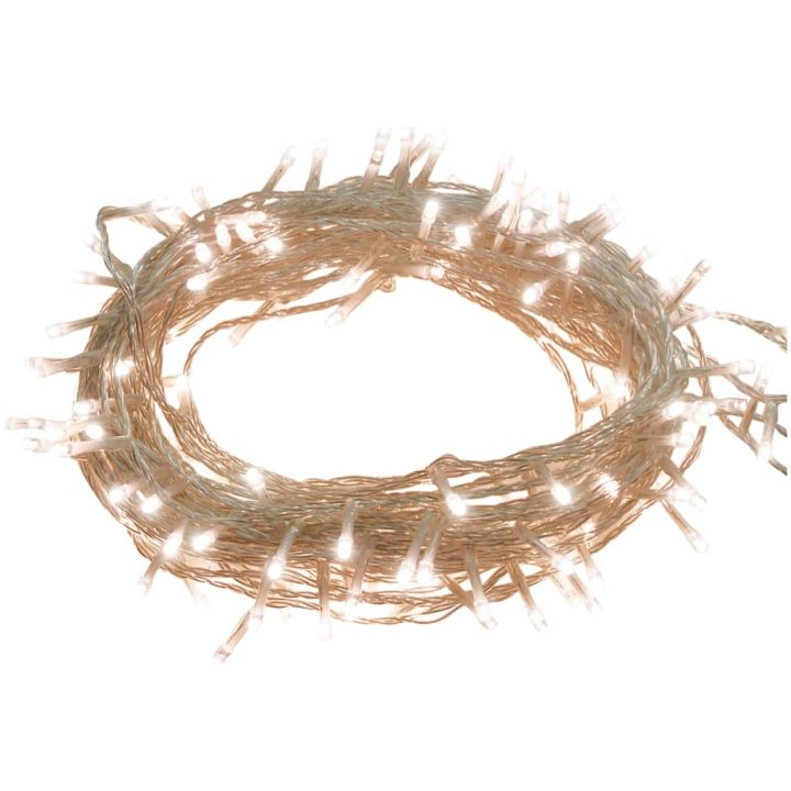 Ljusslinga med 400 LED varmvit PVC vidaXL 40 m – bild 2