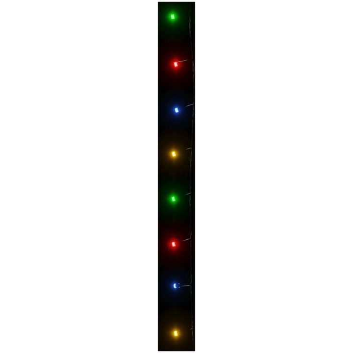 Ljusslinga med 600 LED flerfärgad 60 m PVC vidaXL 60 m – bild 4