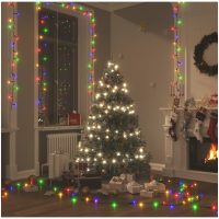 Ljusslinga med 600 LED flerfärgad 60 m PVC vidaXL