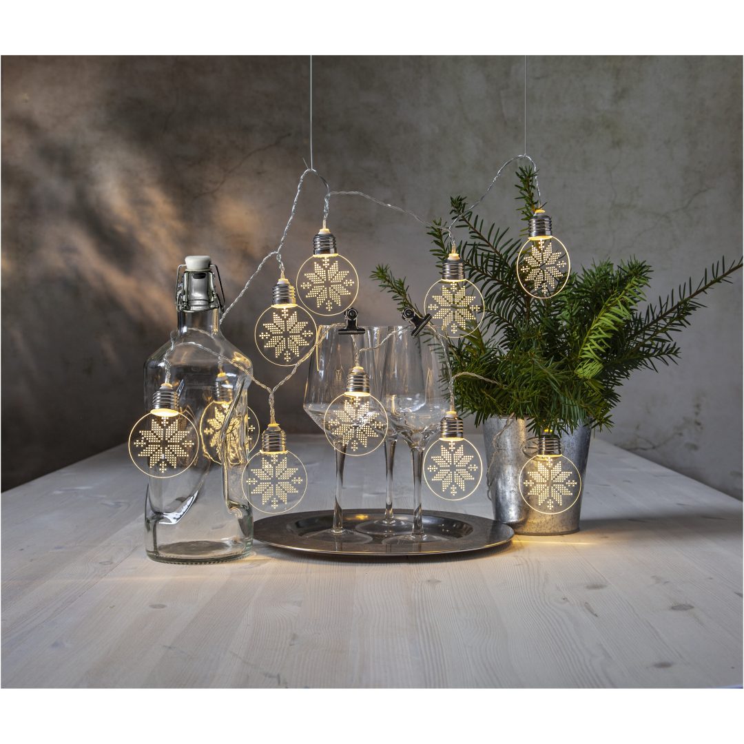 Ljusslinga Ornament Transparent Star Trading – bild 7