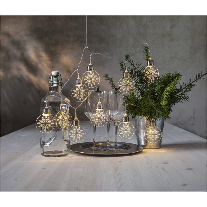 Ljusslinga Ornament Transparent Star Trading – bild 7