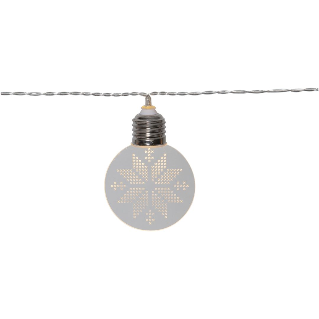 Ljusslinga Ornament Transparent Star Trading