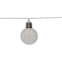 Ljusslinga Ornament Transparent Star Trading