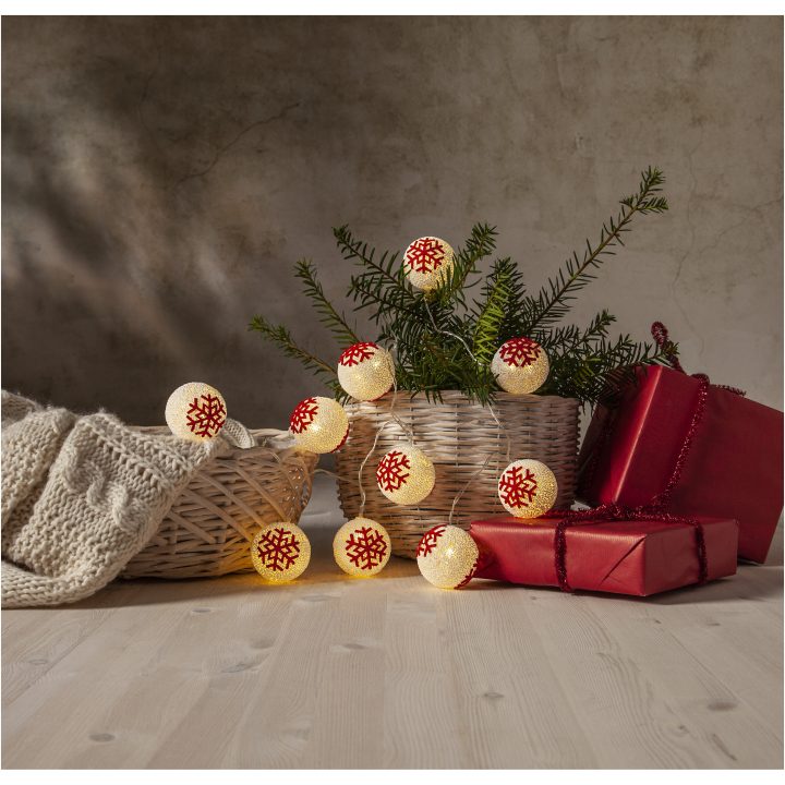 Ljusslinga Ornament Vit Star Trading – bild 6