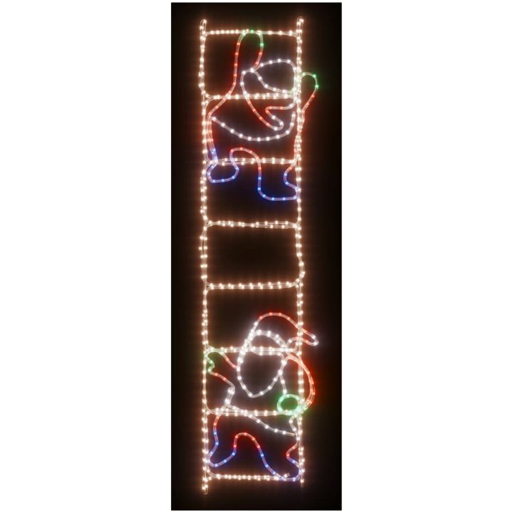 Ljusslinga tomte på stege med 552 LED 50x200 cm vidaXL – bild 3