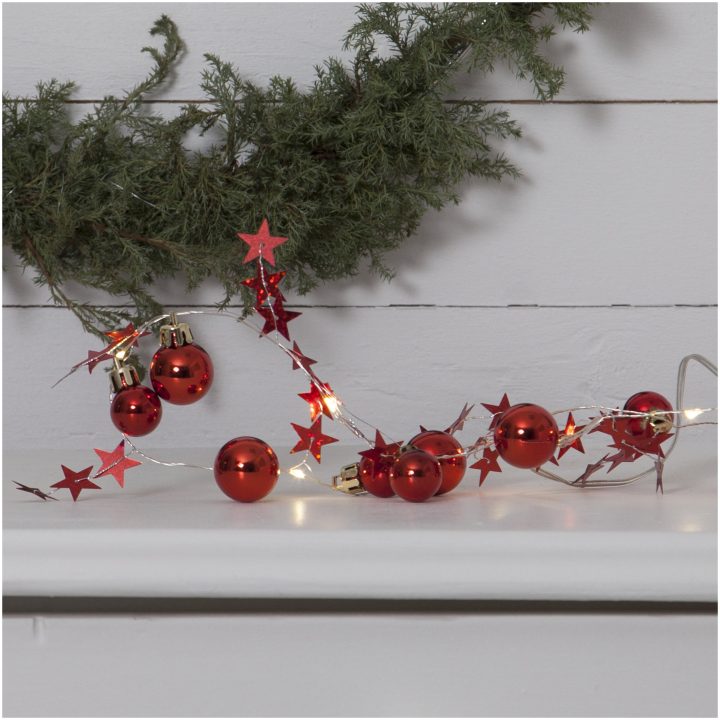 Ljusslinga X-mas Röd Star Trading – bild 3