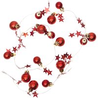 Ljusslinga X-mas Röd Star Trading