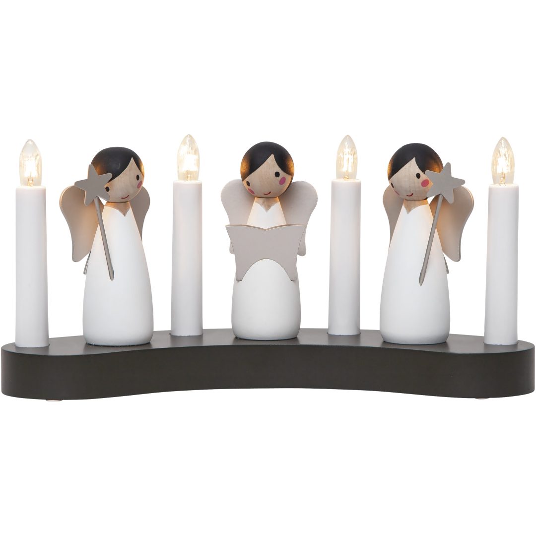 Ljusstake Angel choir Vit Star Trading – bild 6