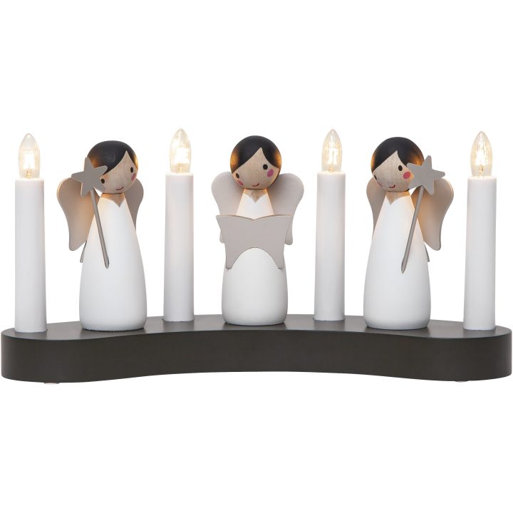 Ljusstake Angel choir Vit Star Trading – bild 6