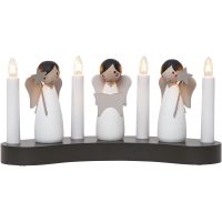 Ljusstake Angel choir Vit Star Trading