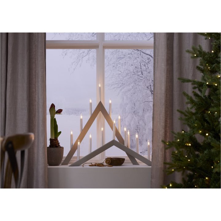 Ljusstake Arrow Beige Star Trading 36 cm – bild 12