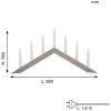 Ljusstake Arrow Beige Star Trading 36 cm – miniatyr 15