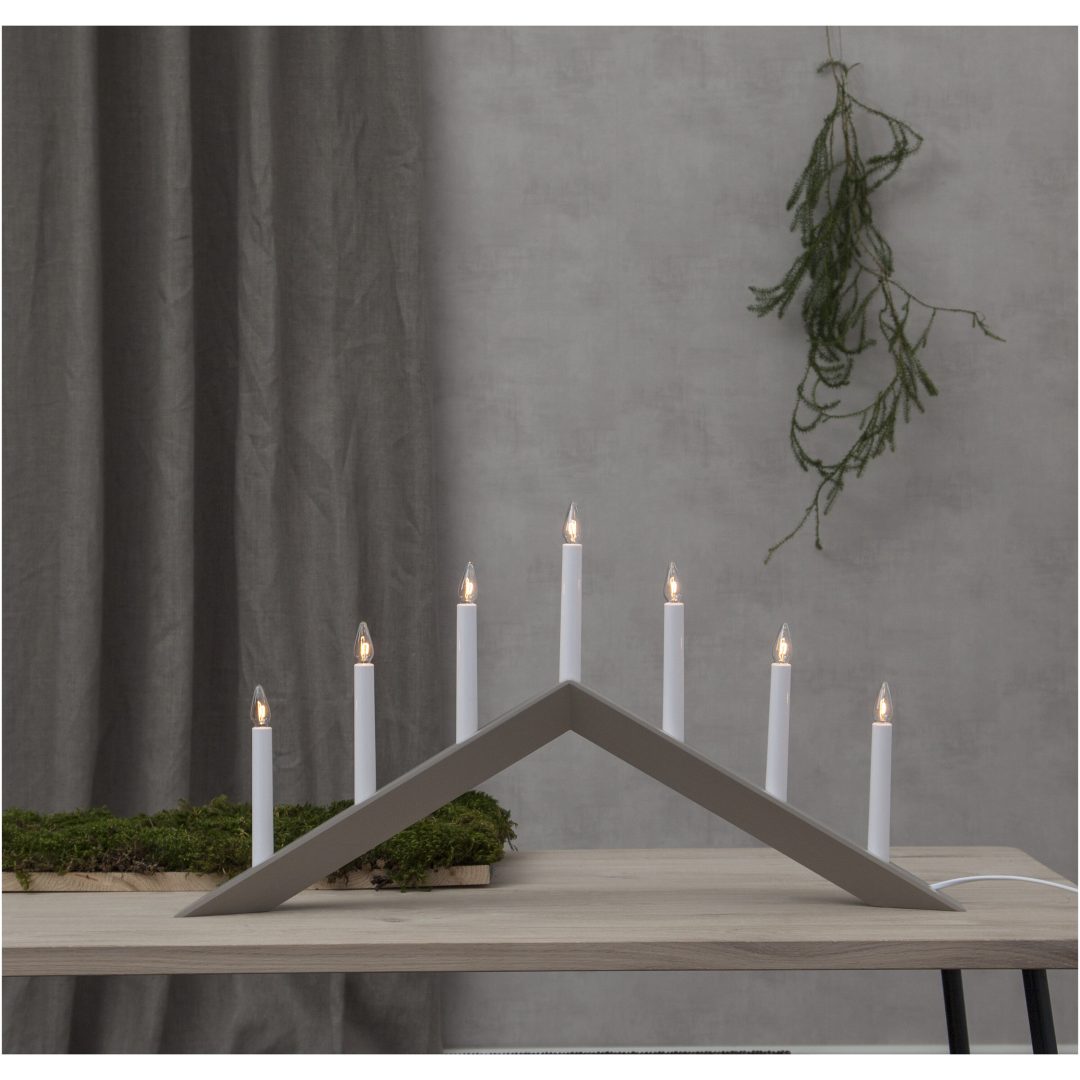 Ljusstake Arrow Beige Star Trading 36 cm – bild 8