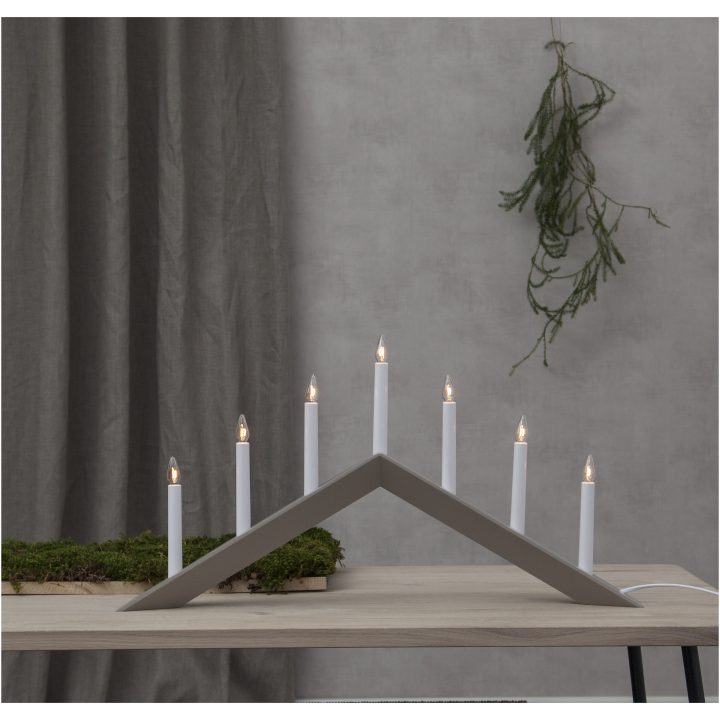 Ljusstake Arrow Beige Star Trading 36 cm – bild 8