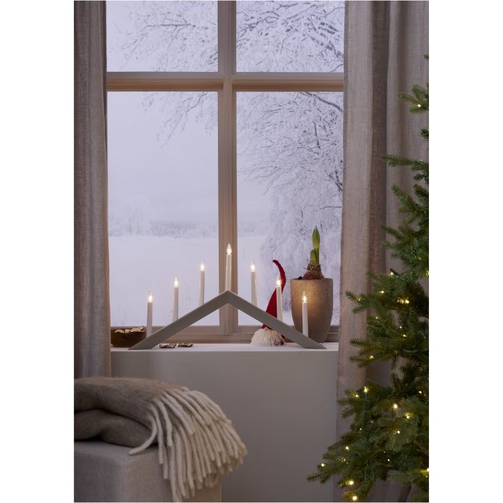 Ljusstake Arrow Beige Star Trading 36 cm – bild 8