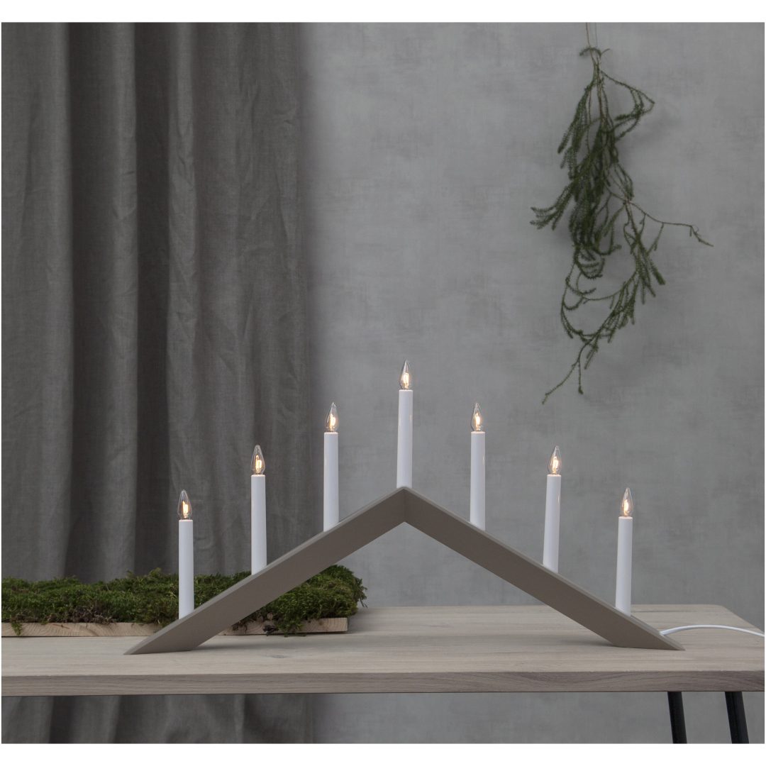 Ljusstake Arrow Beige Star Trading 36 cm – bild 7