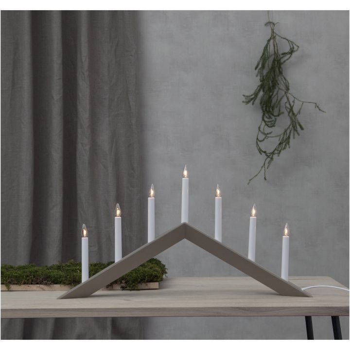 Ljusstake Arrow Beige Star Trading 36 cm – bild 7