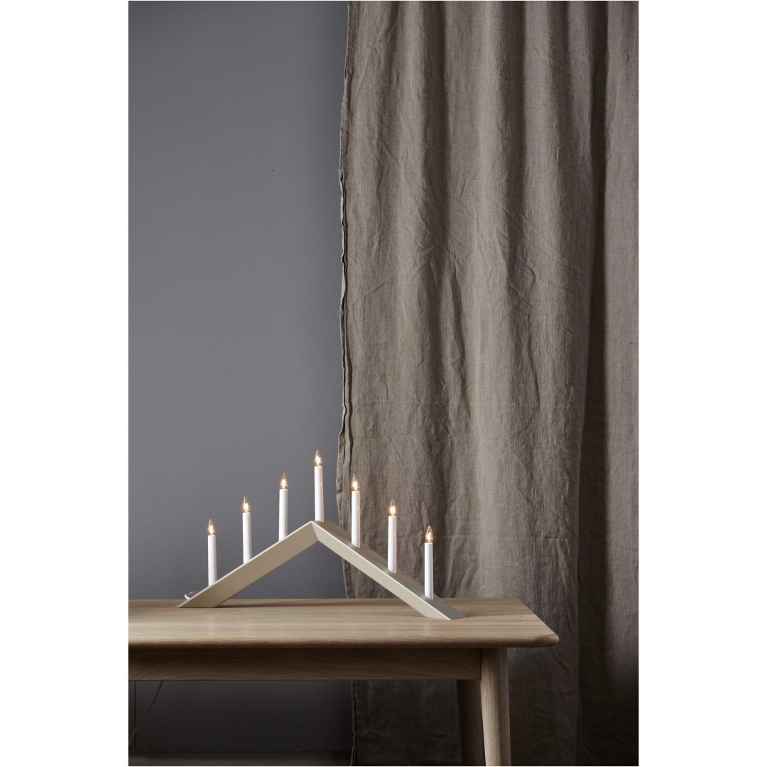 Ljusstake Arrow Beige Star Trading 36 cm – bild 3