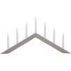 Ljusstake Arrow Beige Star Trading 36 cm – miniatyr 1