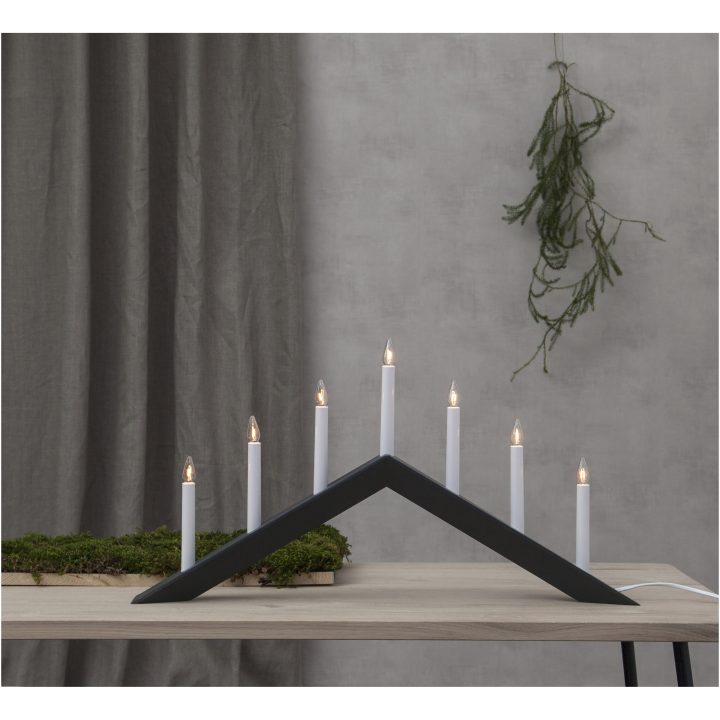 Ljusstake Arrow Grafit Star Trading 36,00 cm hög – bild 5