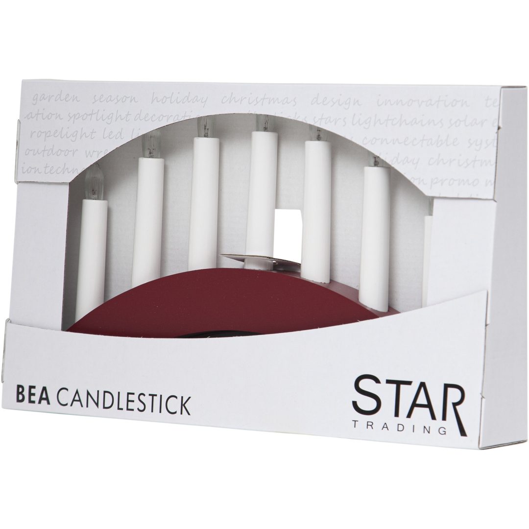 Ljusstake Bea Röd Star Trading – bild 3