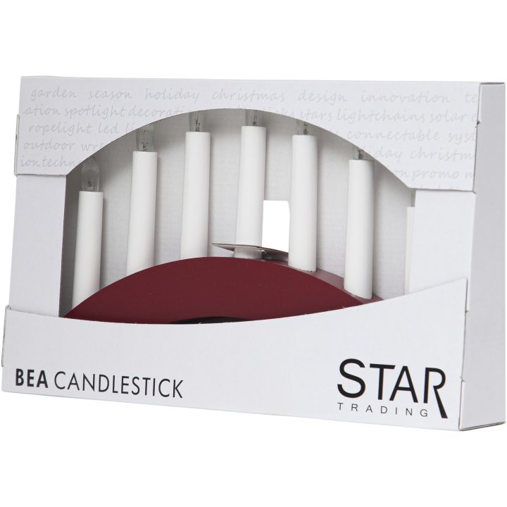 Ljusstake Bea Röd Star Trading – bild 3
