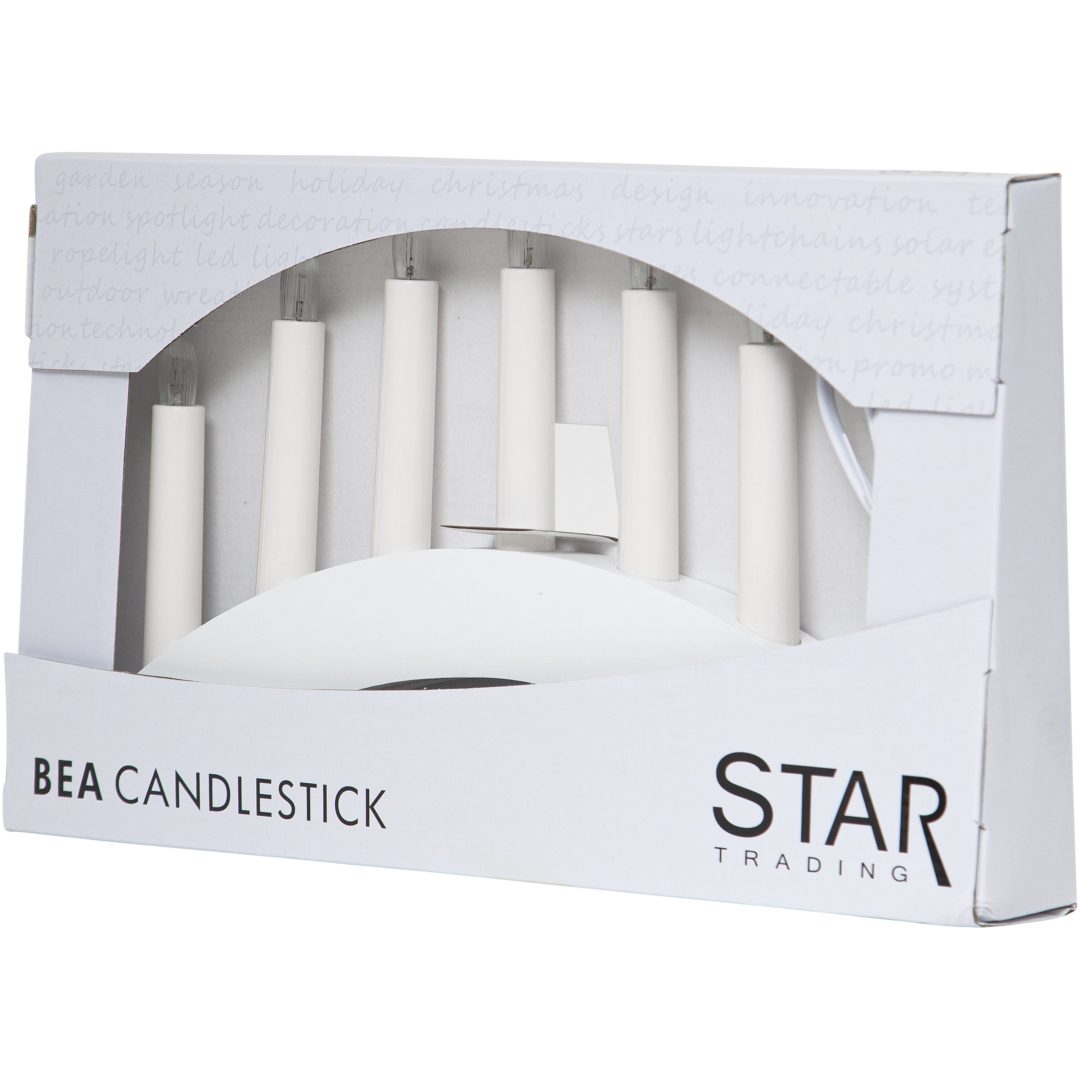 Ljusstake Bea Vit Star Trading – bild 12
