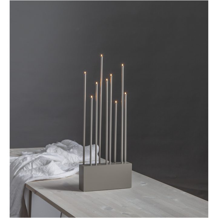 Ljusstake Buzz Beige Star Trading – bild 3