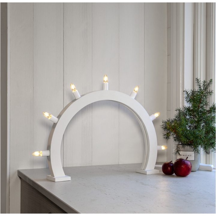 Ljusstake Crisp Vit Star Trading – bild 3